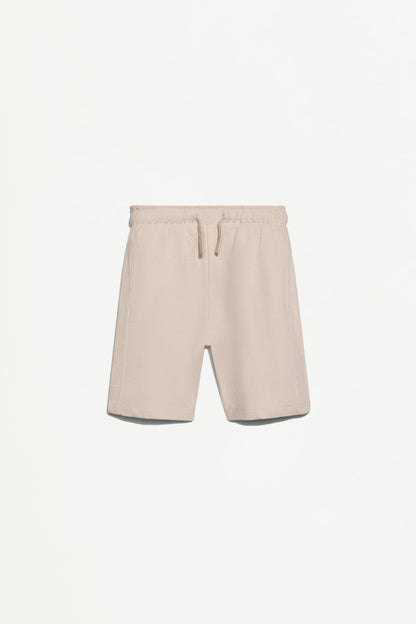 Bias cut Bermuda shorts