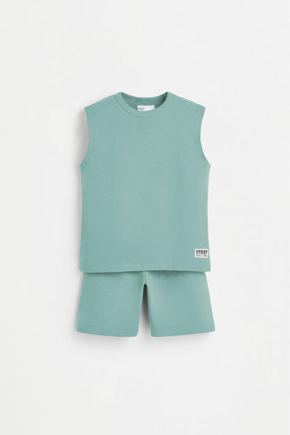 Vest top and jogger Bermuda shorts co-ord