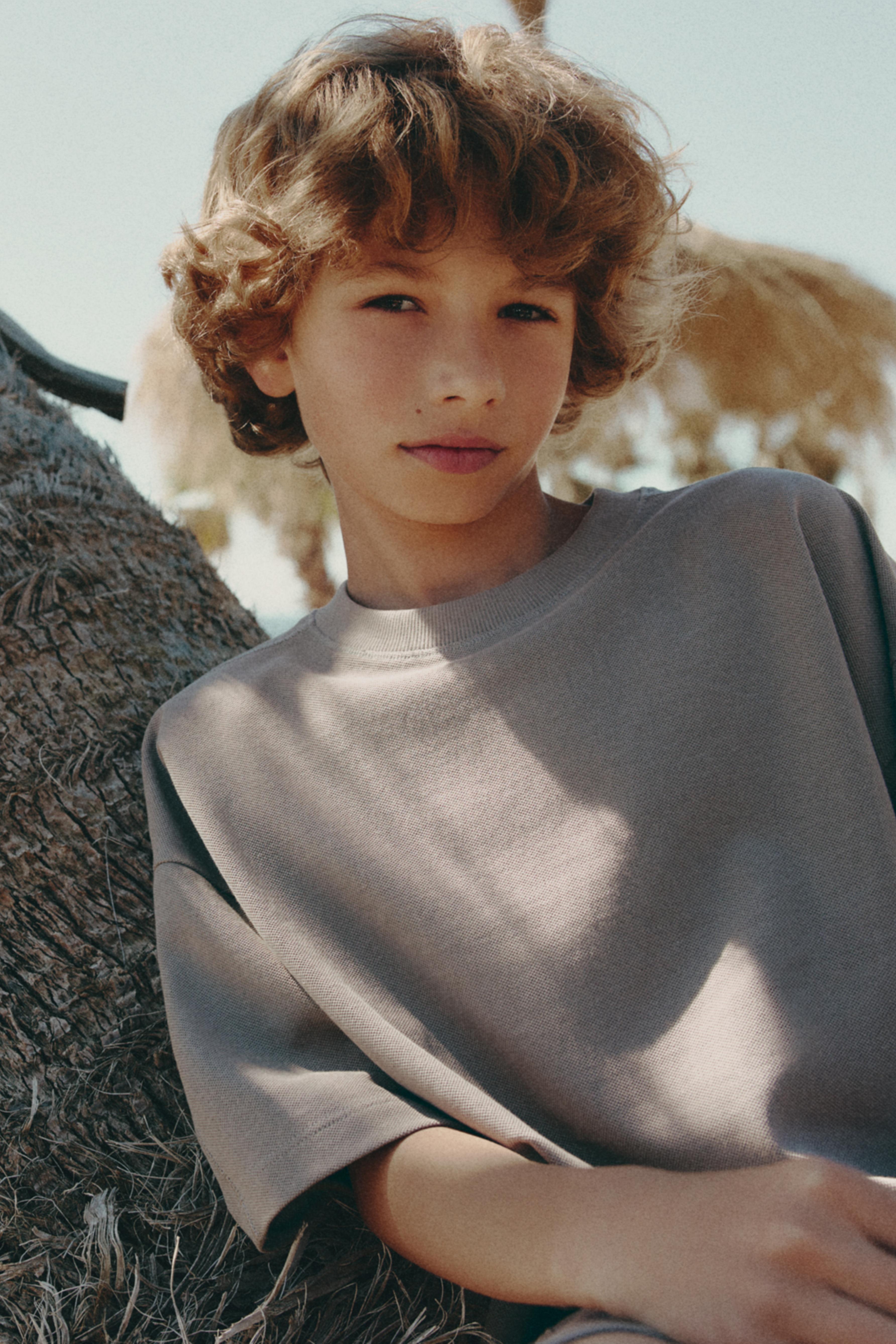 Piqué T-shirt and Bermuda shorts set - DARK OCHRE / 11-12 years