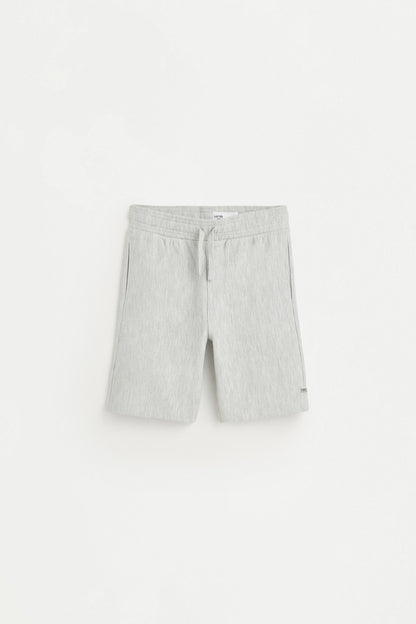 Ottoman Bermuda shorts - GREY MARL / 11-12 years