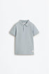 Basic polo shirt - PALE BLUE / 11-12 years