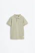 Basic polo shirt - FADED GREEN / 11-12 years
