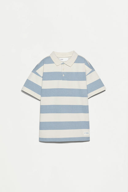 Striped polo shirt