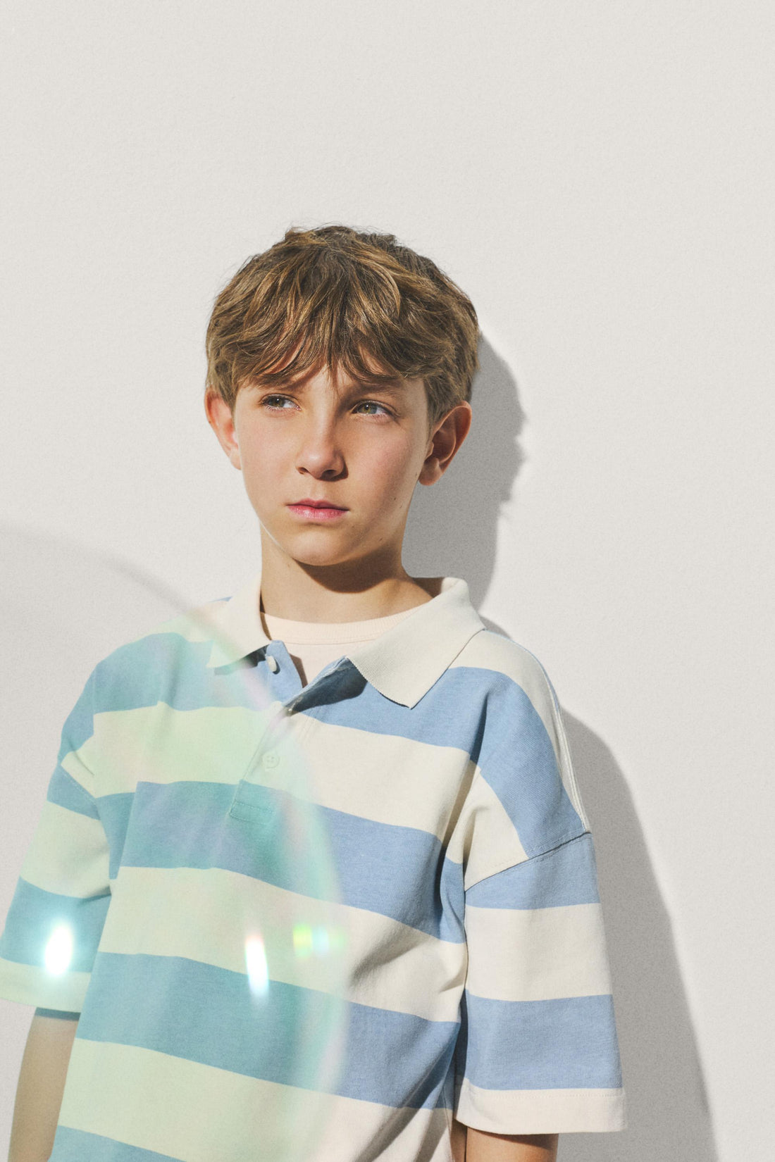 Striped polo shirt