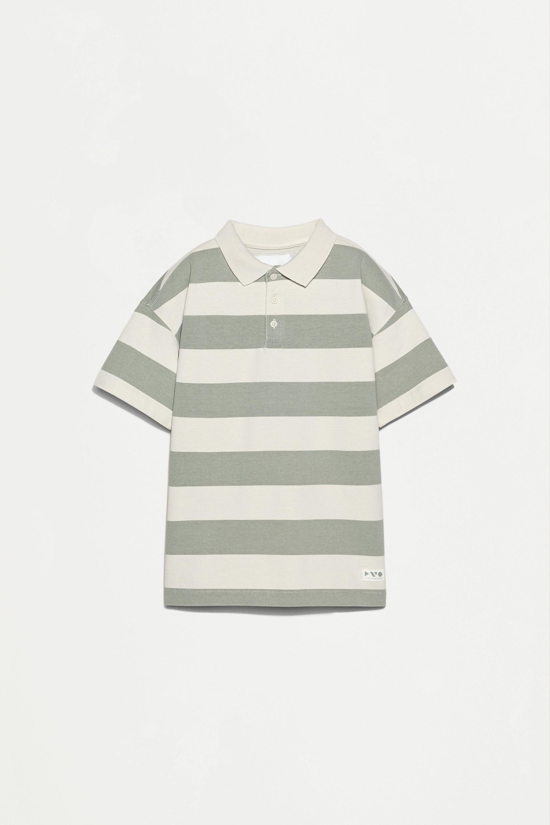 Striped polo shirt