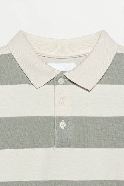 Striped polo shirt