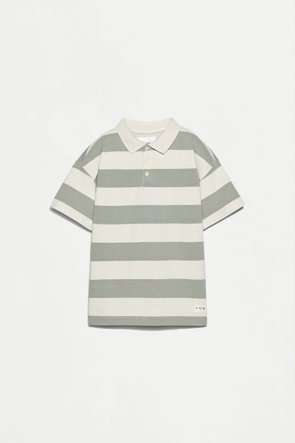 Striped polo shirt