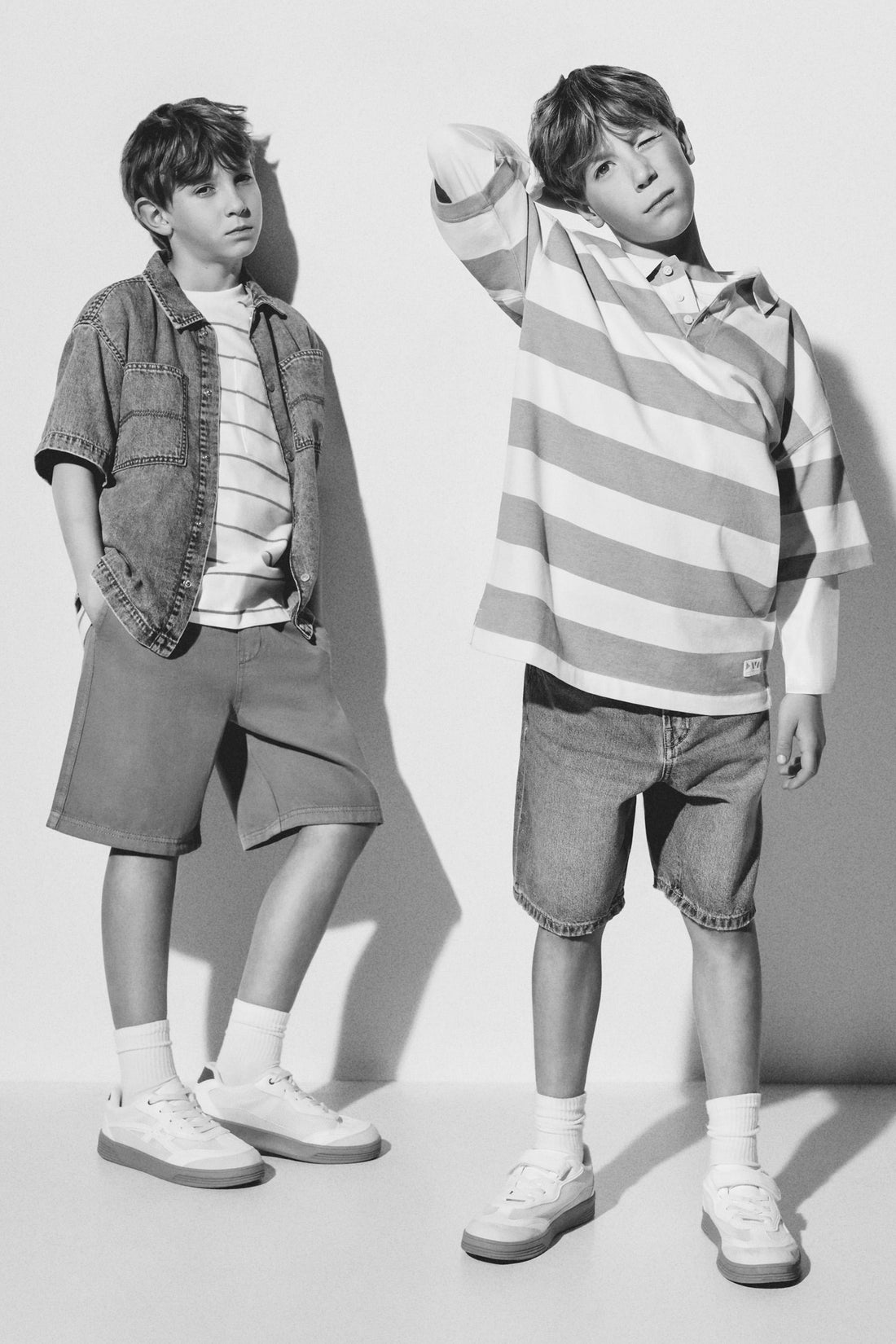 Striped polo shirt