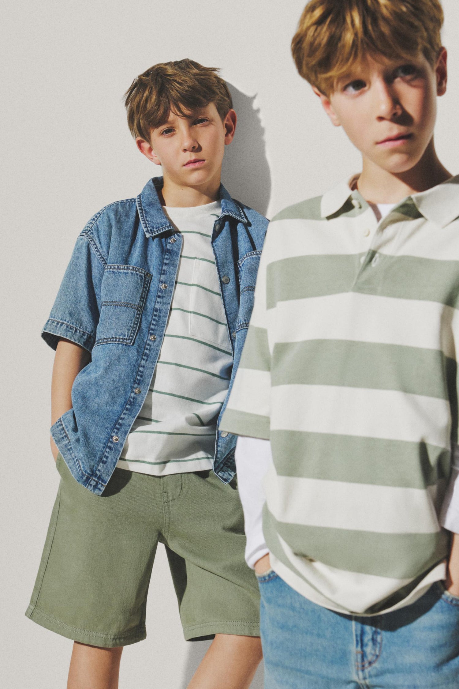 Striped polo shirt