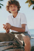 Basic polo shirt - WHITE / 11-12 years