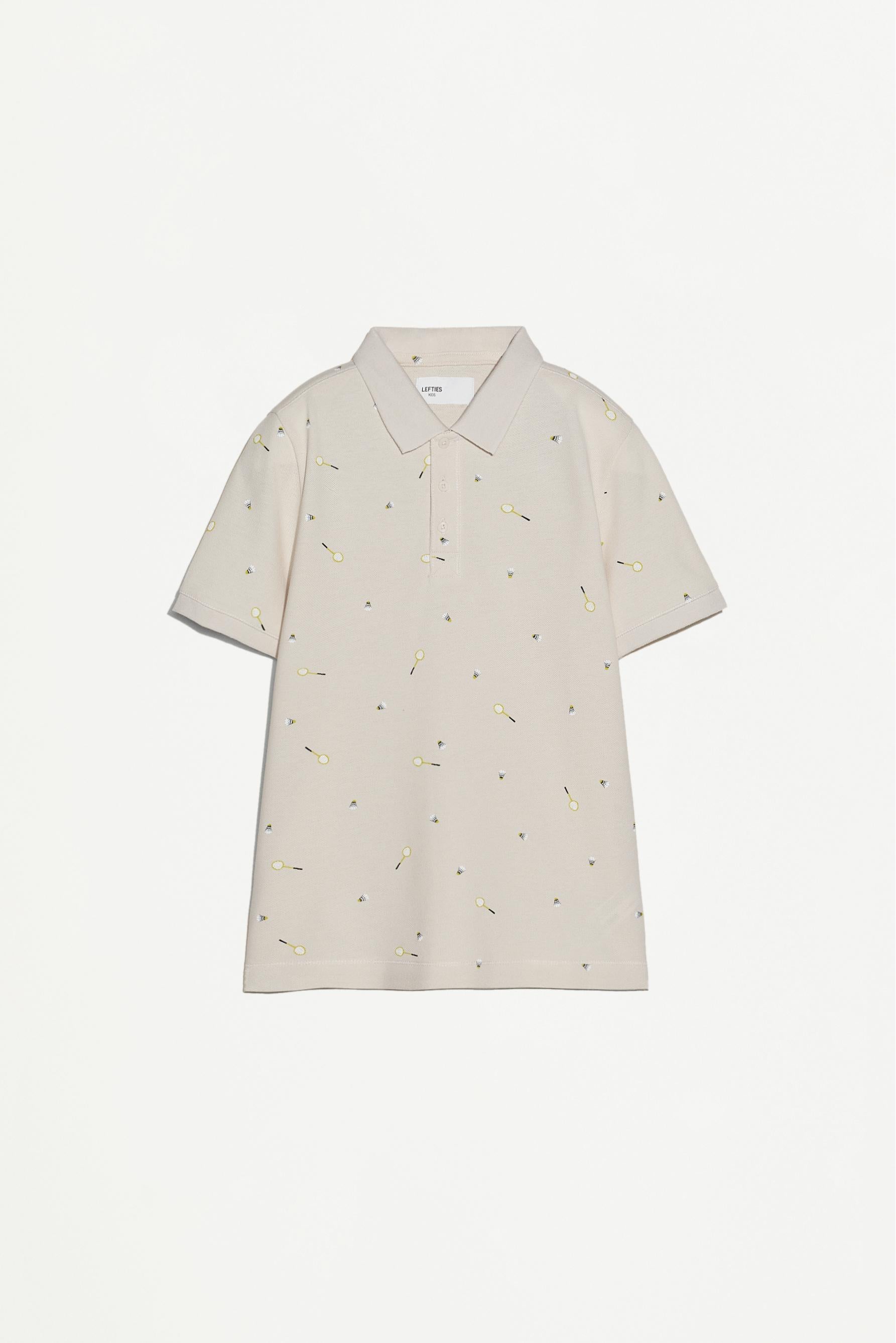Printed polo shirt