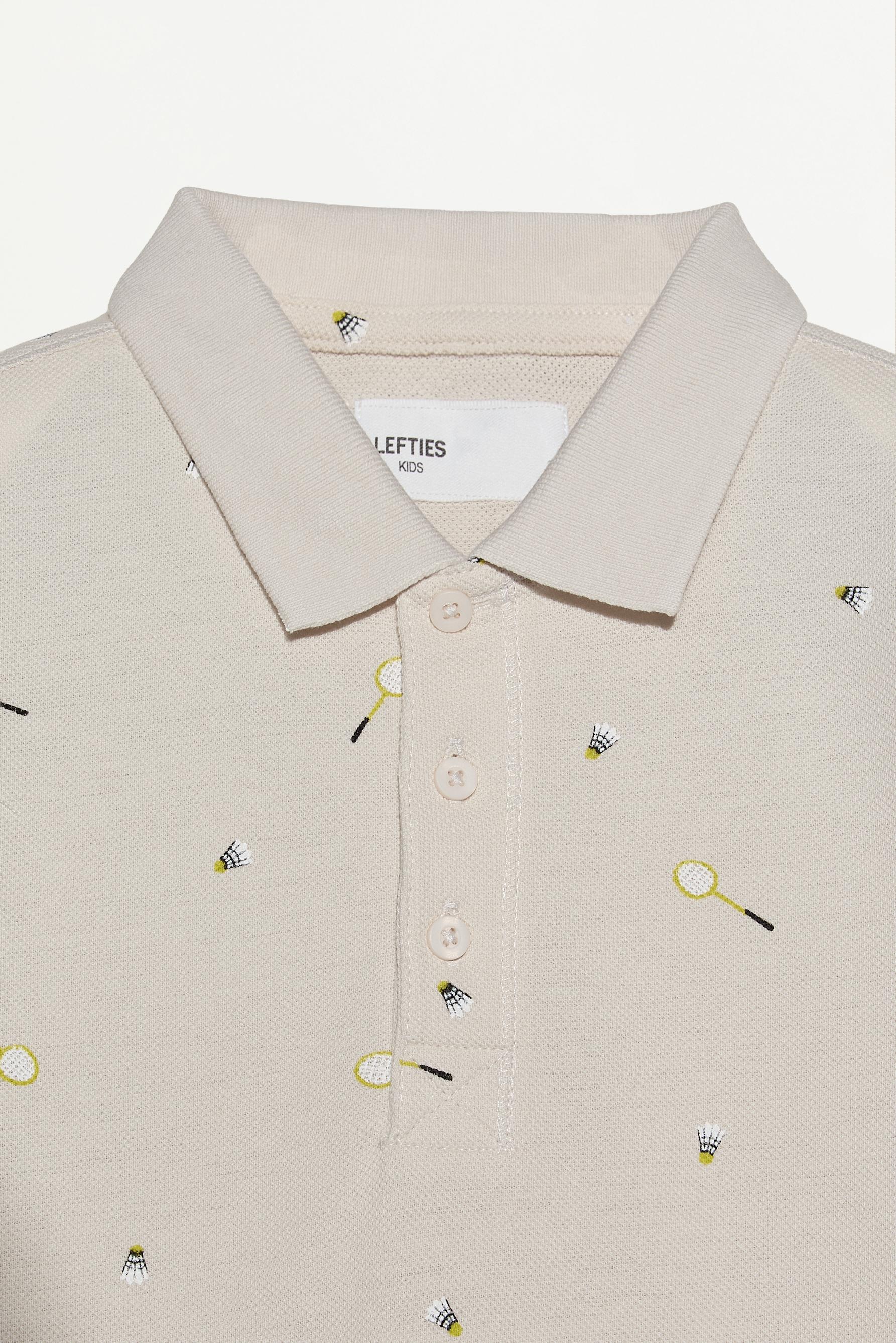 Printed polo shirt