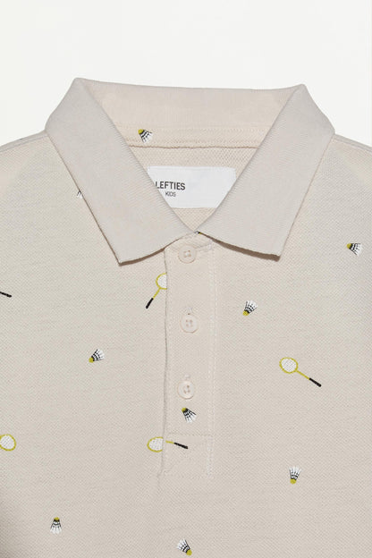 Printed polo shirt