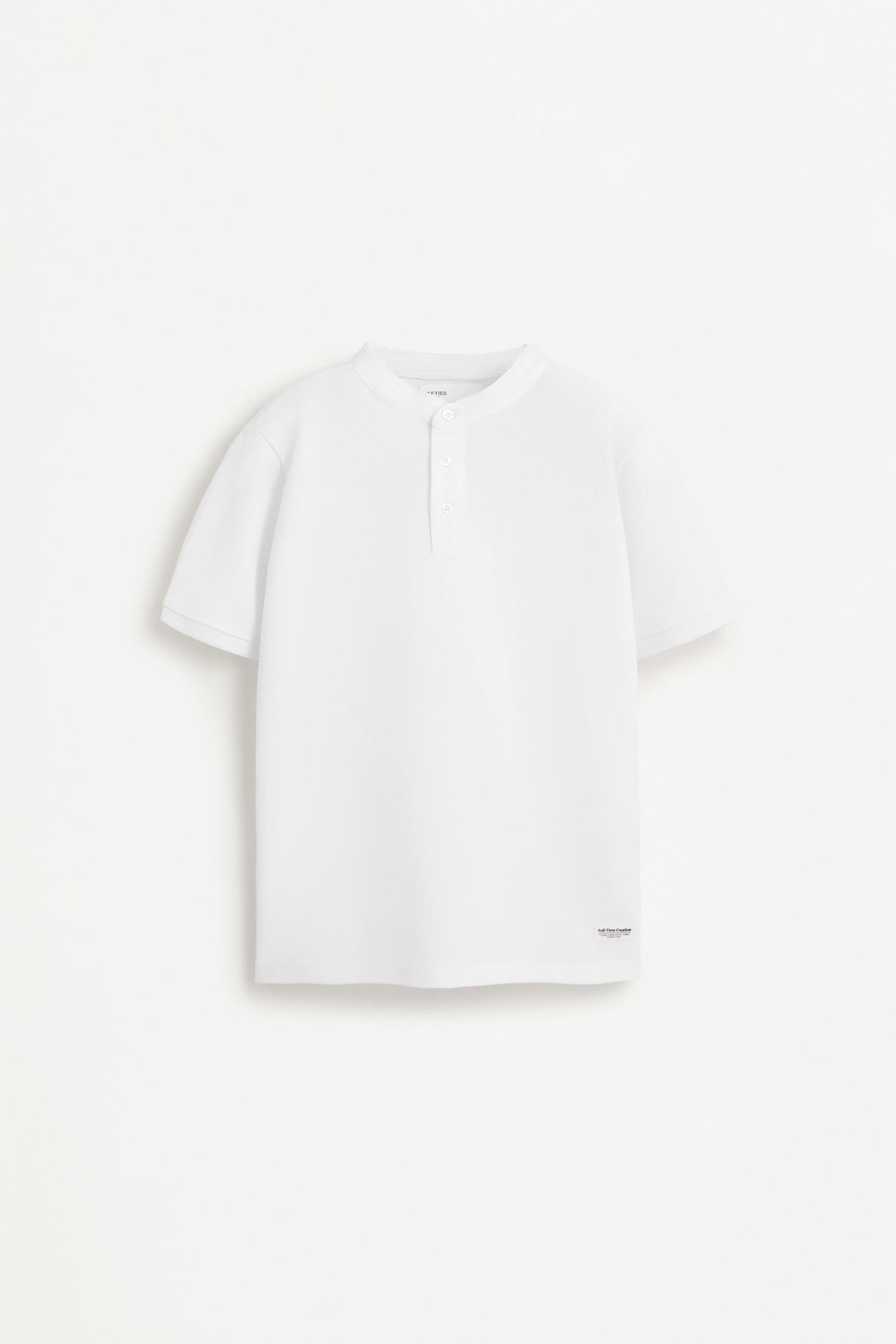 Stand collar polo shirt