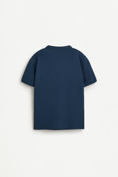 Stand collar polo shirt