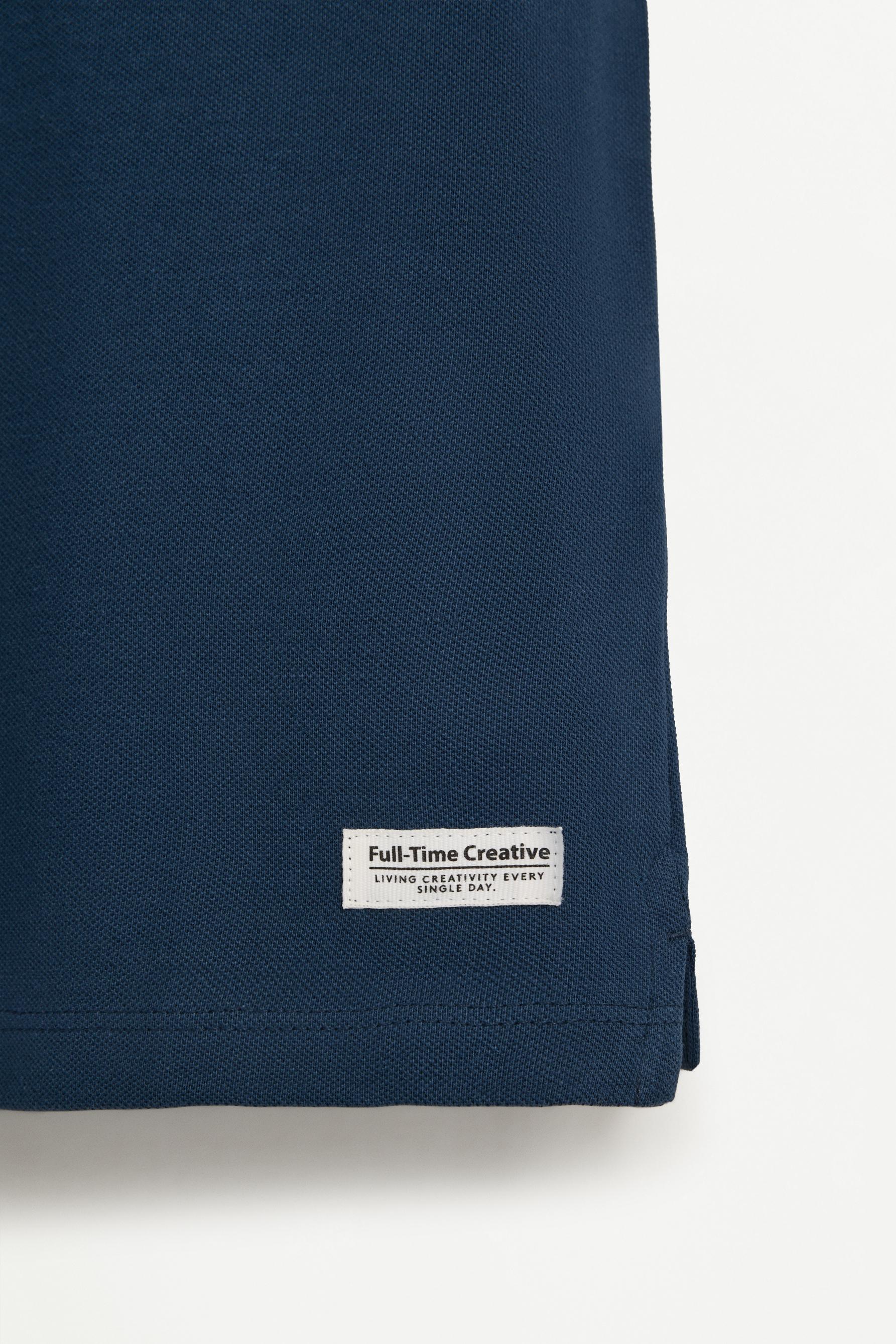Stand collar polo shirt