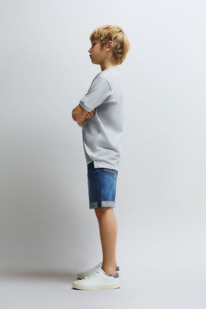 Stand collar polo shirt