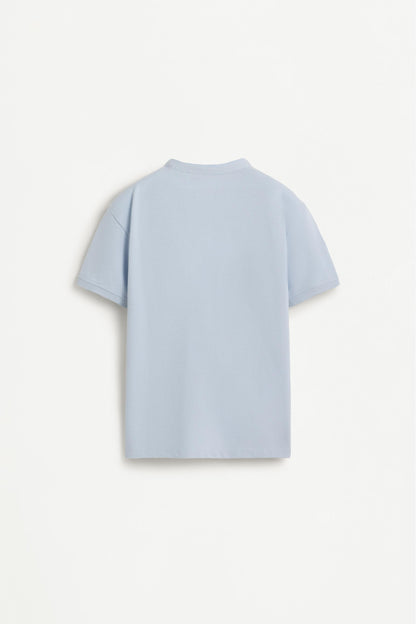 Stand collar polo shirt
