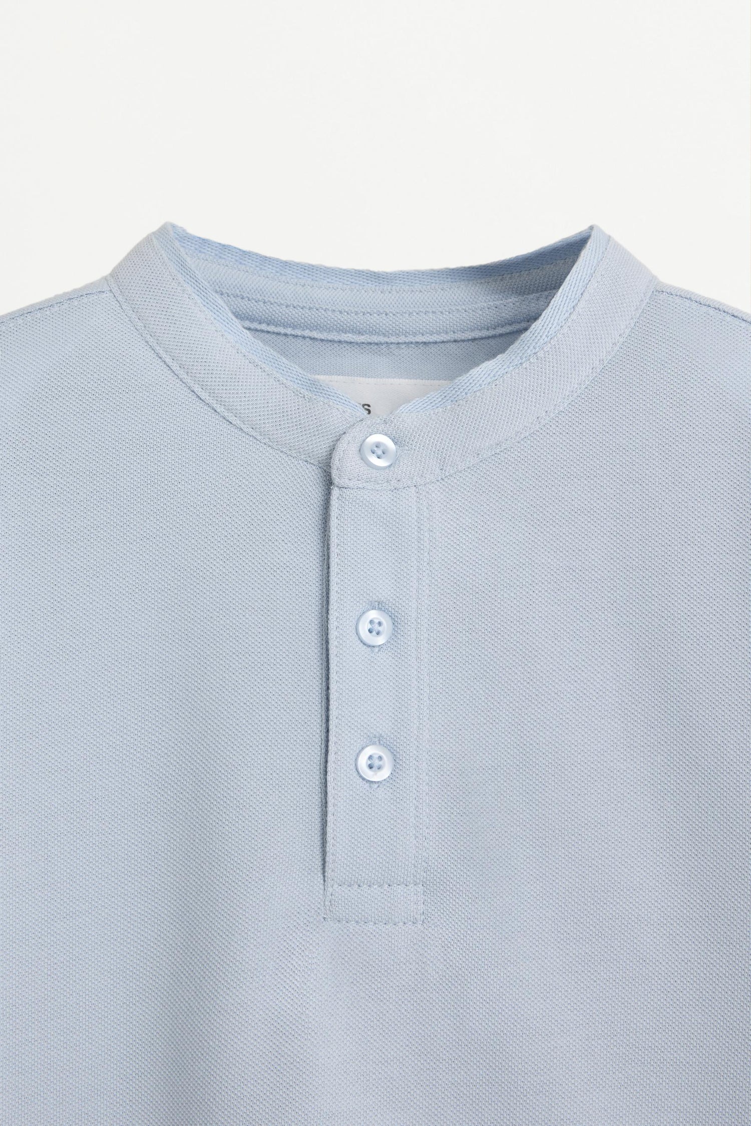 Stand collar polo shirt