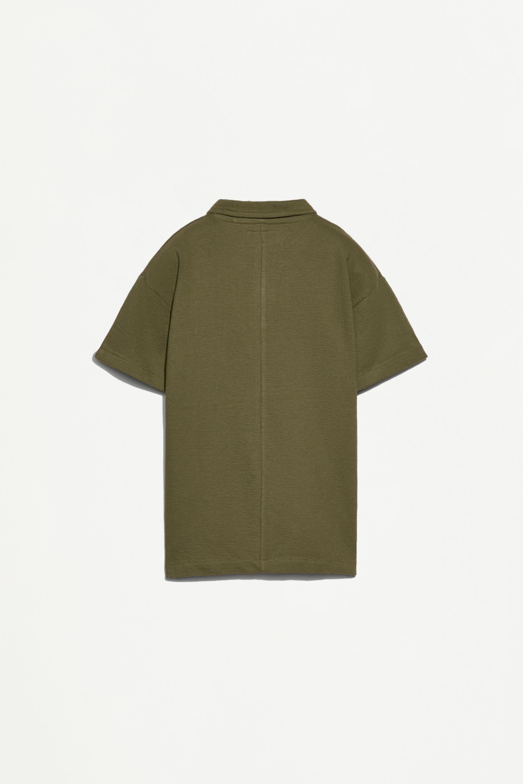 Bias cut polo shirt