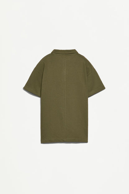 Bias cut polo shirt
