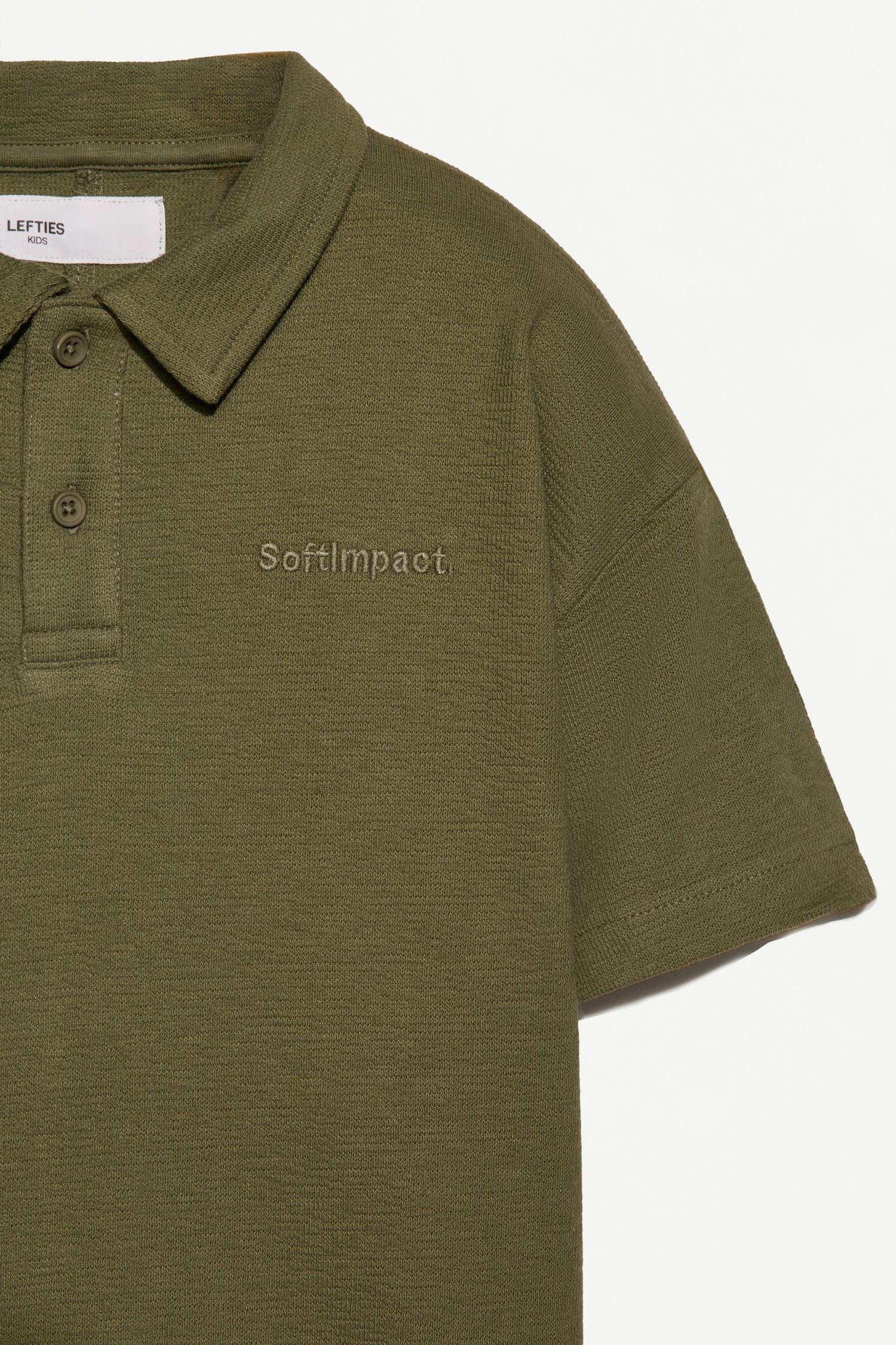 Bias cut polo shirt