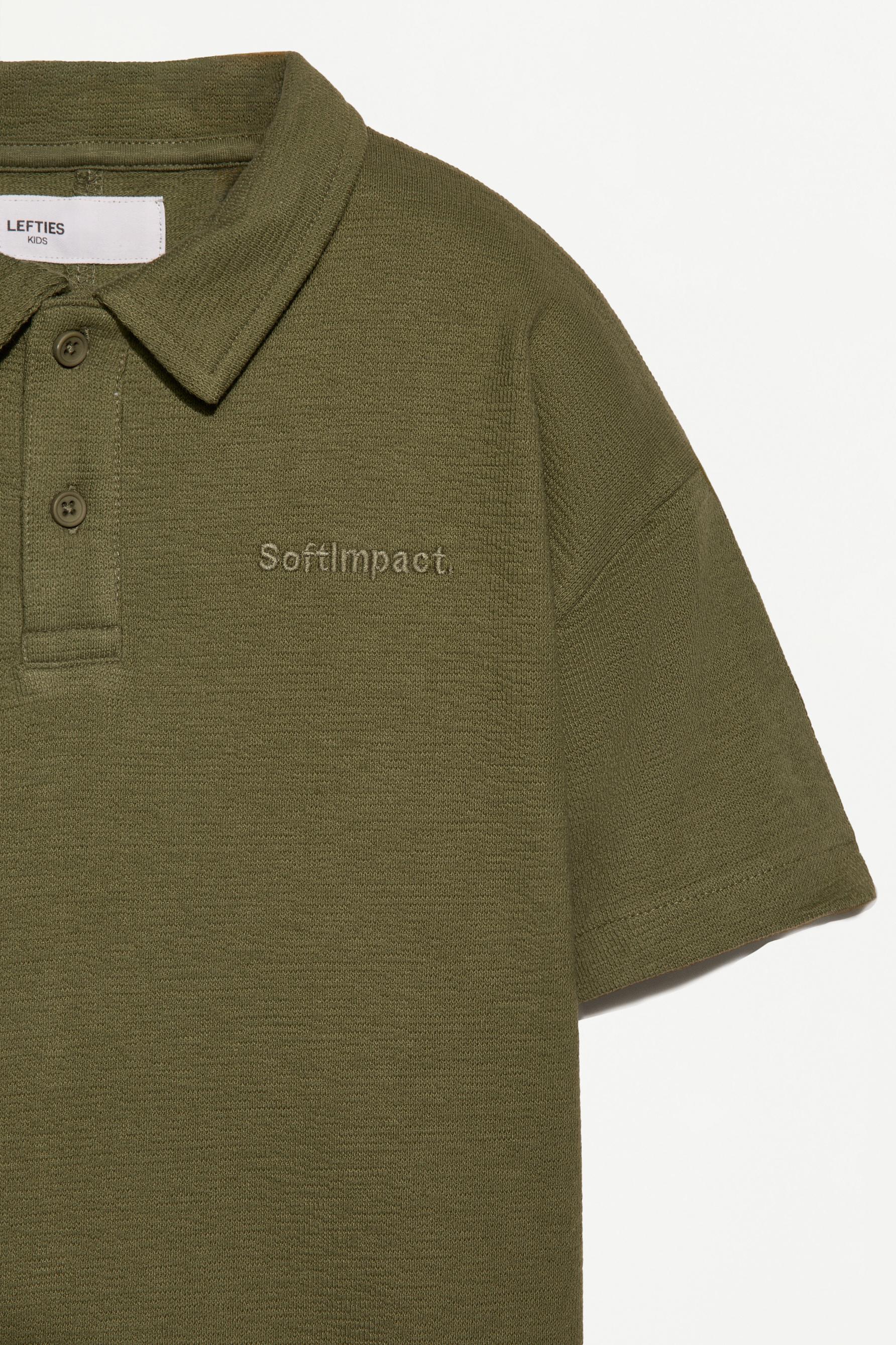 Bias cut polo shirt