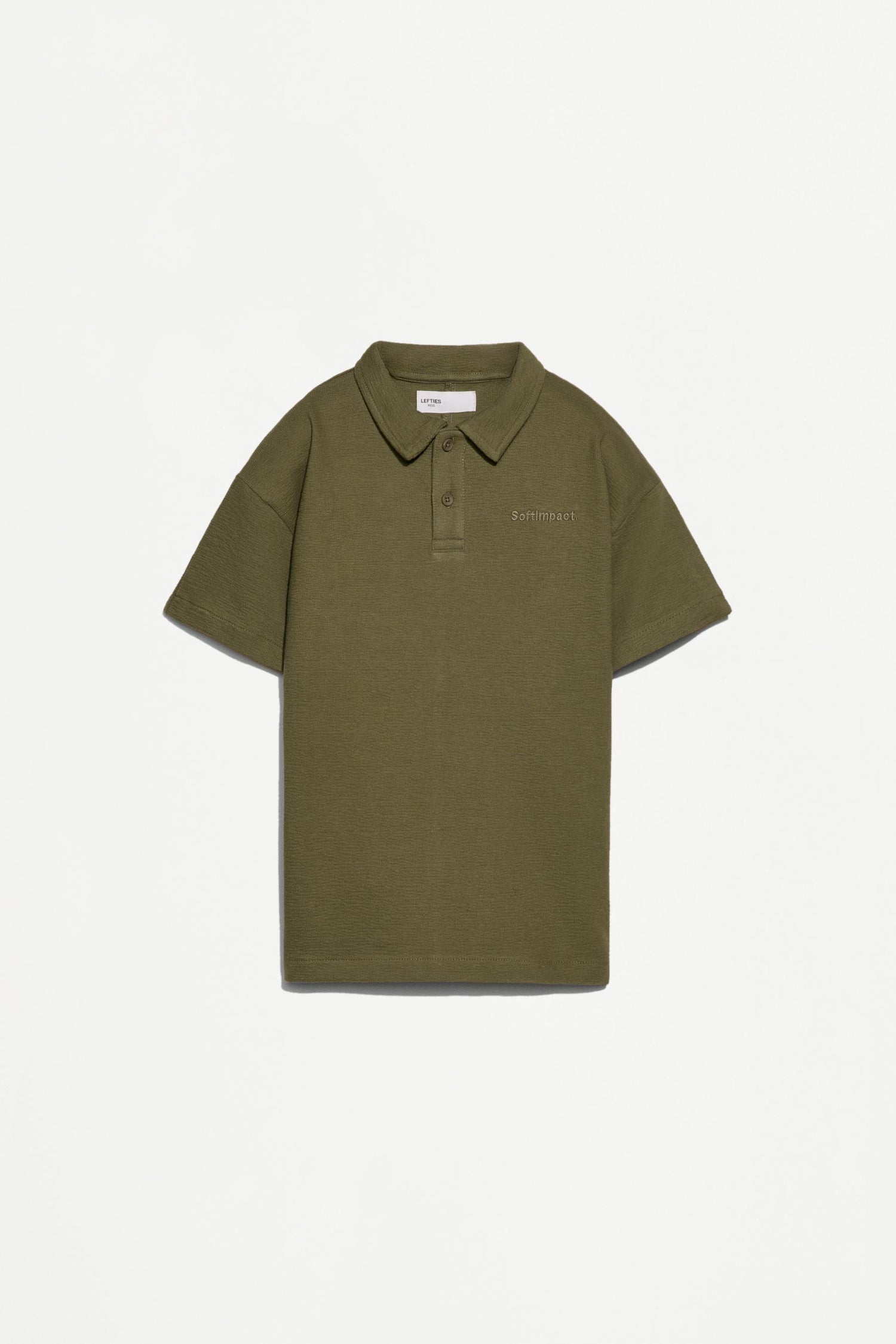 Bias cut polo shirt