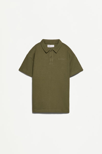 Bias cut polo shirt
