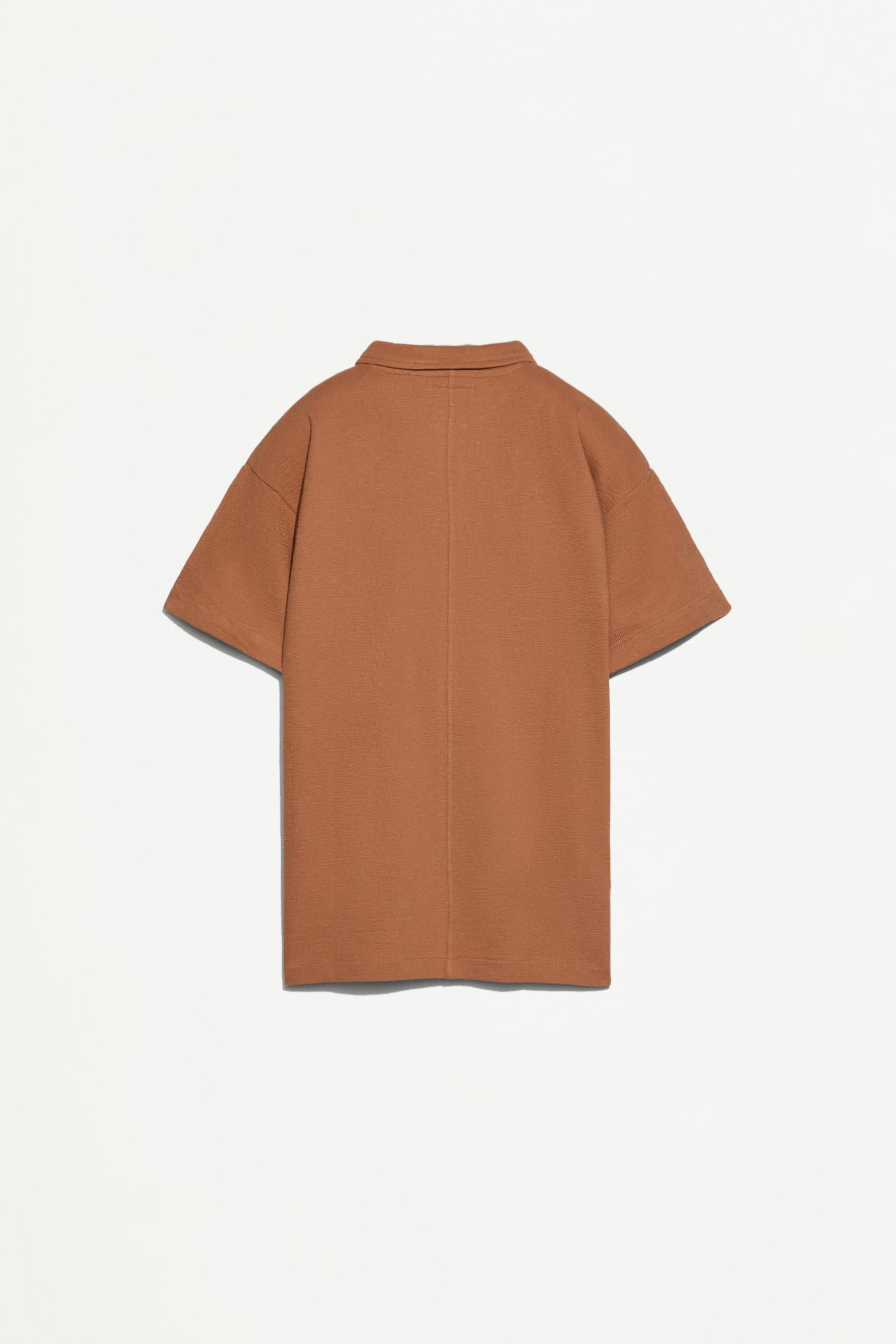 Bias cut polo shirt