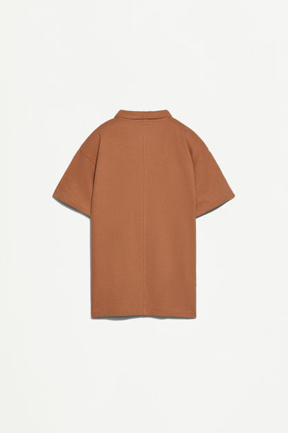 Bias cut polo shirt