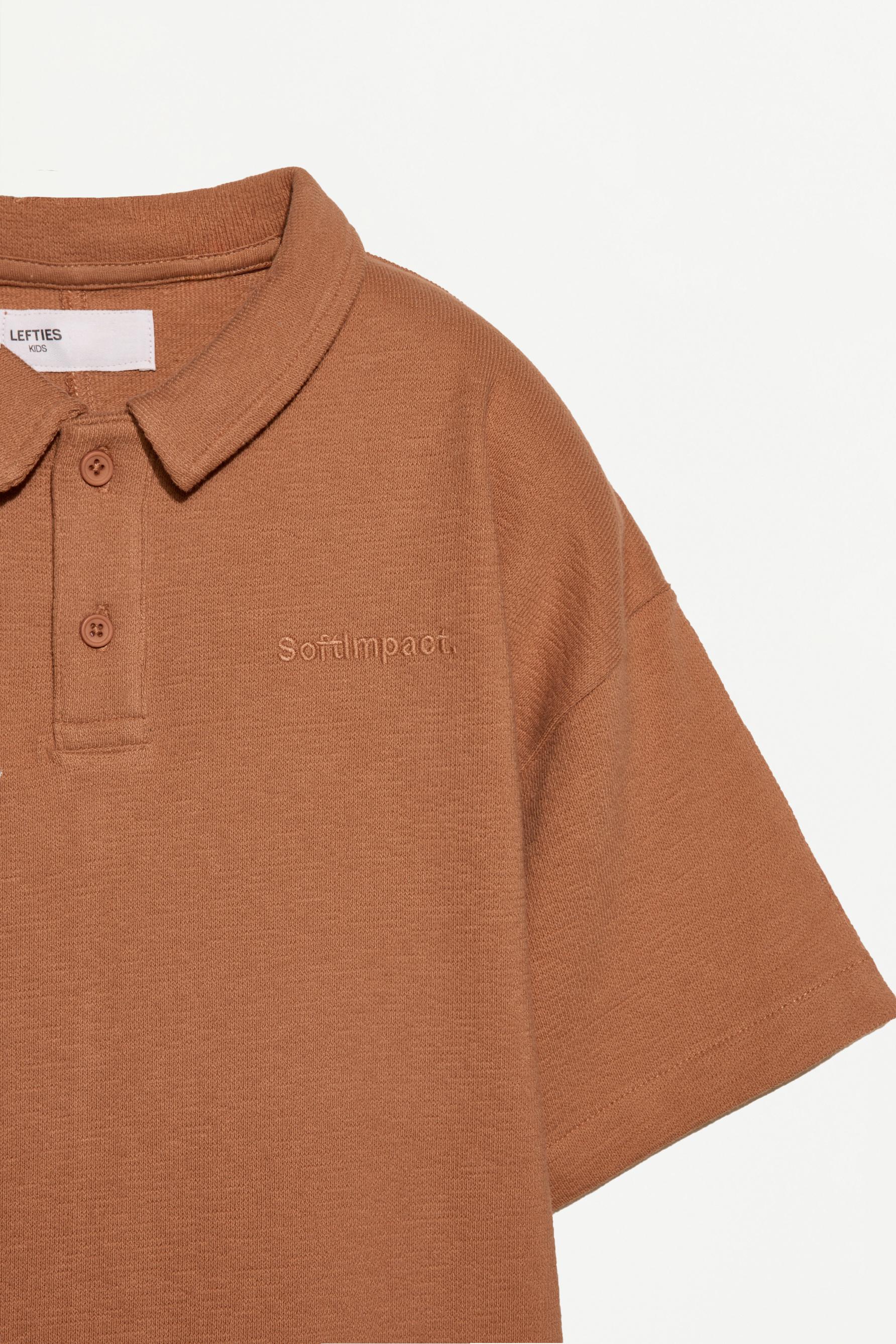 Bias cut polo shirt