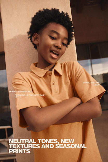 Bias cut polo shirt