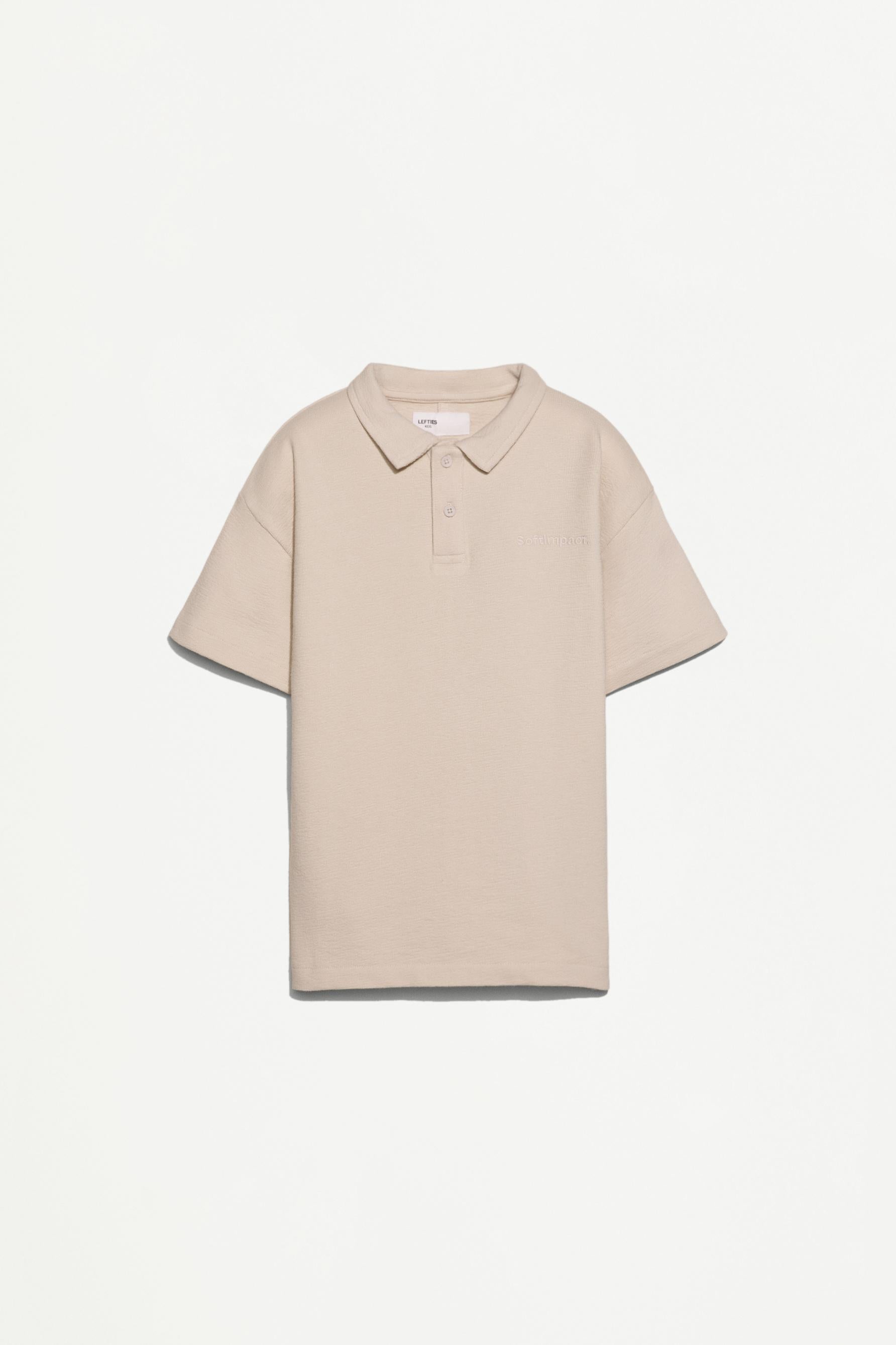 Bias cut polo shirt