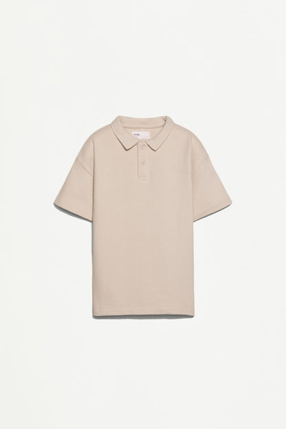 Bias cut polo shirt
