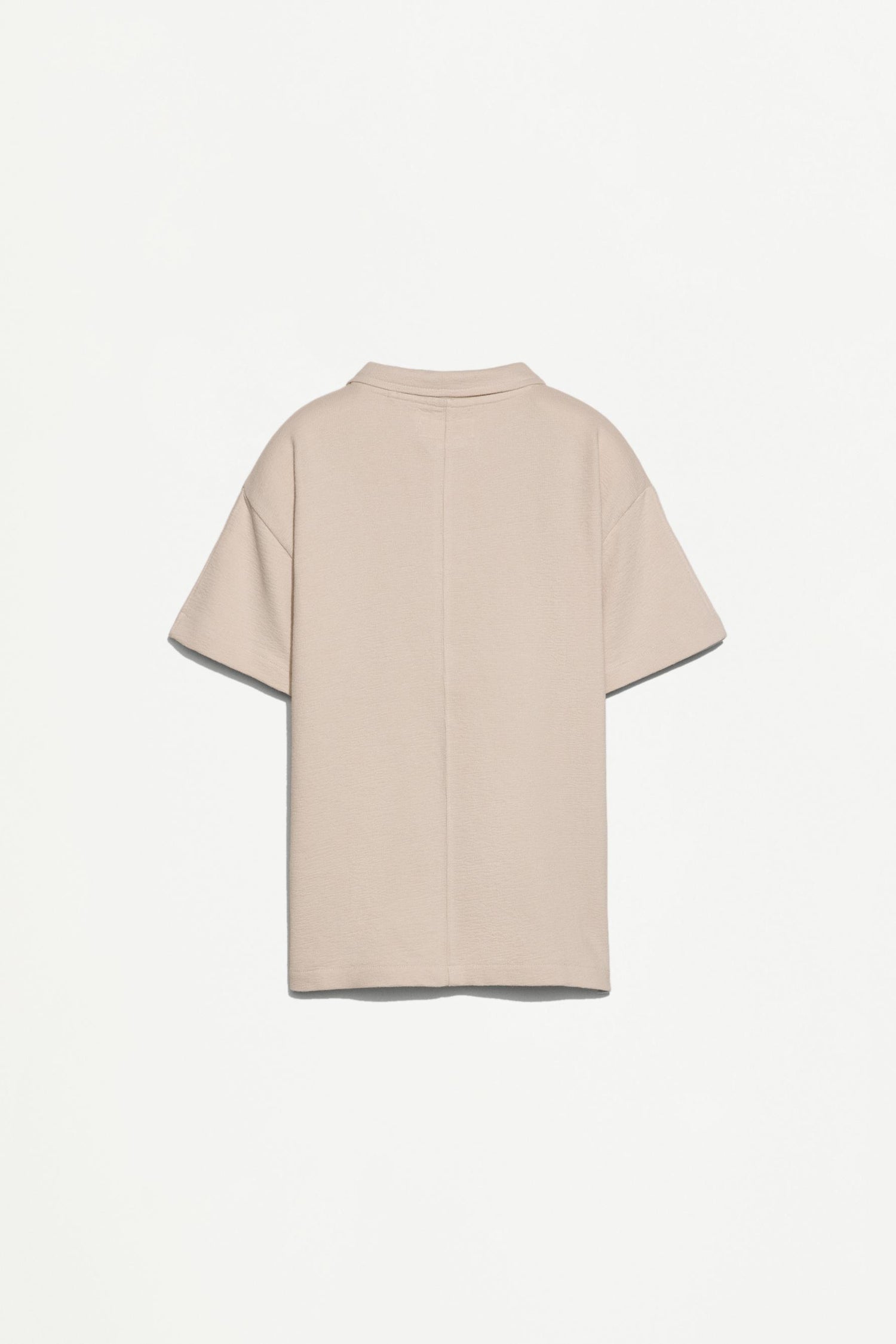 Bias cut polo shirt