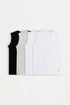 Pack of 4 tank tops - WHITE / 11-12 years