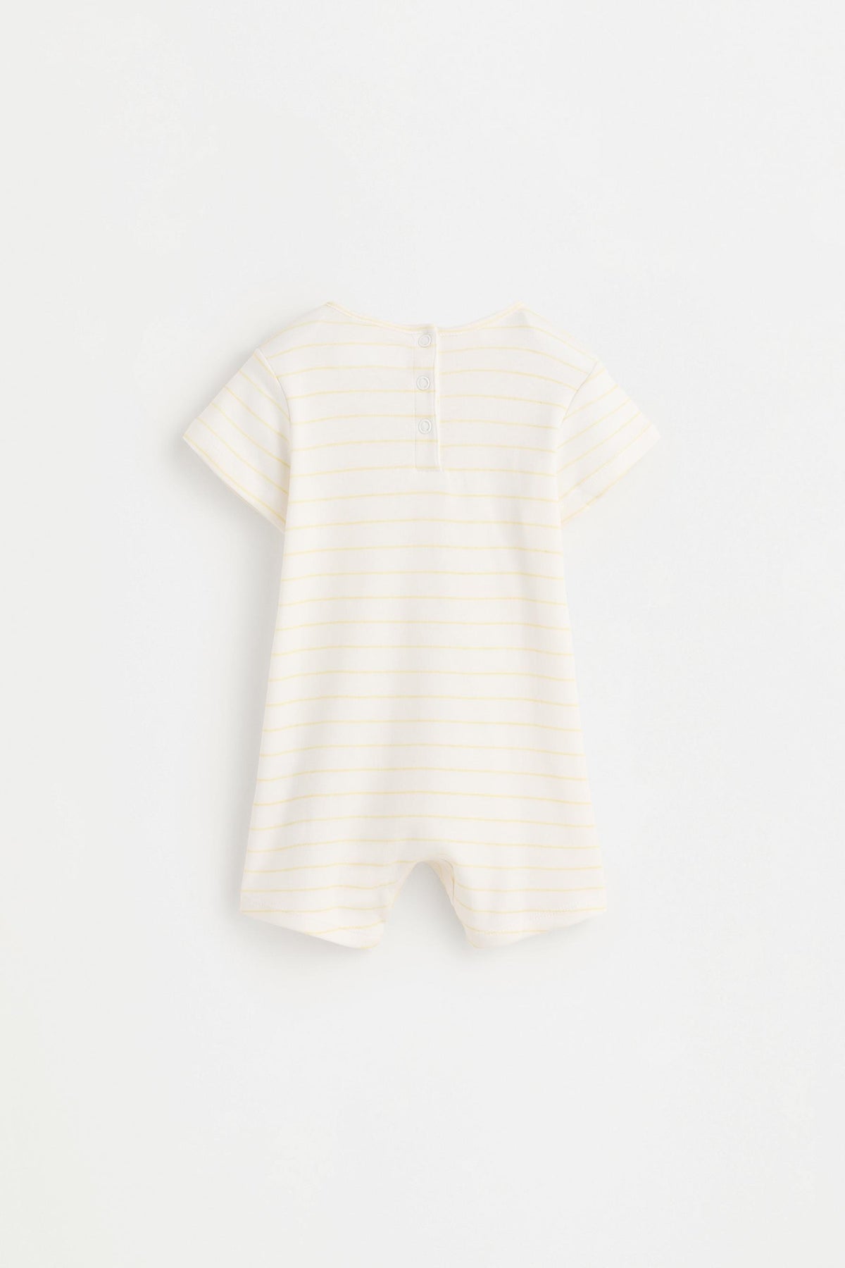 Printed interlock sleepsuit - OFF WHITE / 1-3 months
