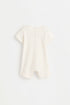 Printed interlock sleepsuit - OFF WHITE / 1-3 months