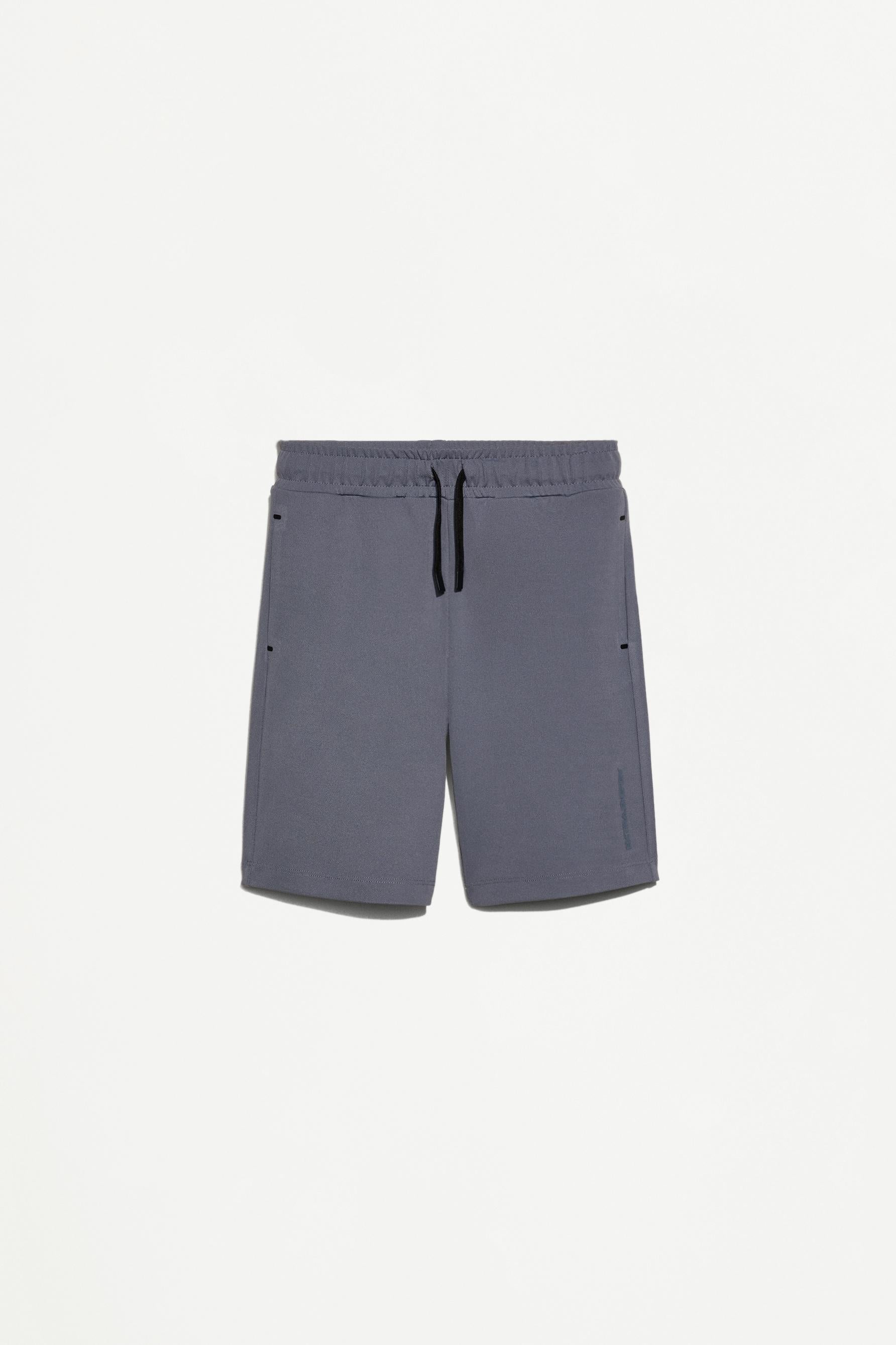 Interlock piqué Bermuda shorts - MEDIUM BLUE / 11-12 years