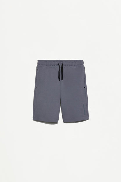 Interlock piqué Bermuda shorts - MEDIUM BLUE / 11-12 years