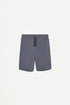 Interlock piqué Bermuda shorts - MEDIUM BLUE / 11-12 years