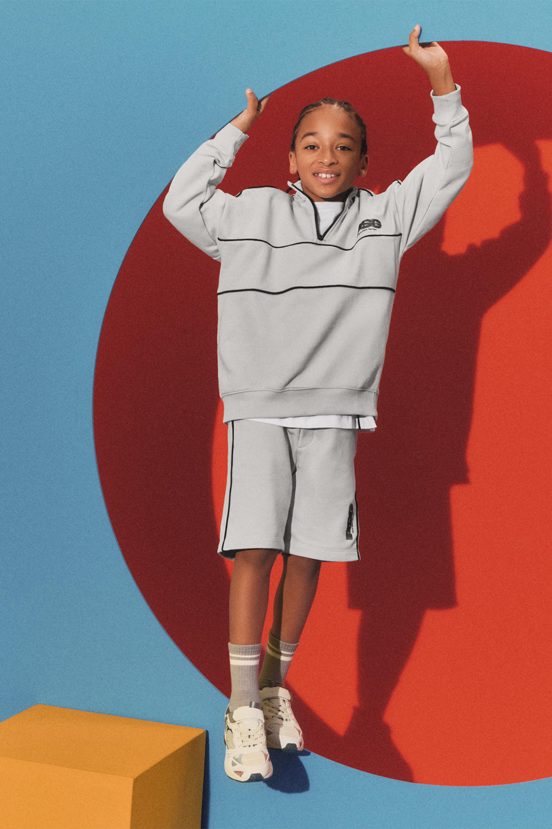 Paris Saint-Germain x Lefties jogger Bermuda shorts - PALE GREY / 11-12 years