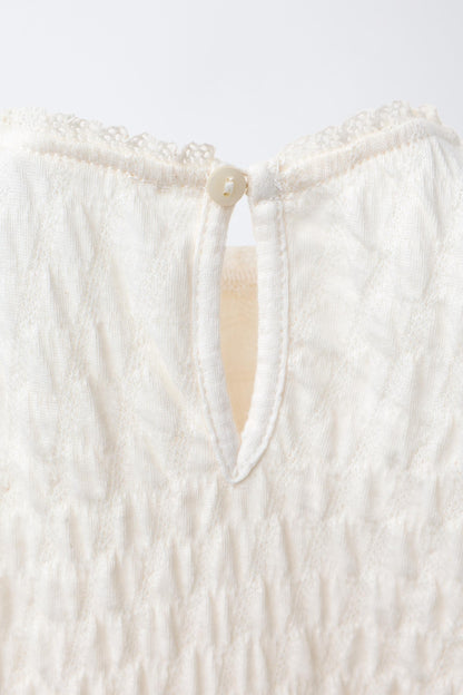 TEXTURED LACE BODYSUIT