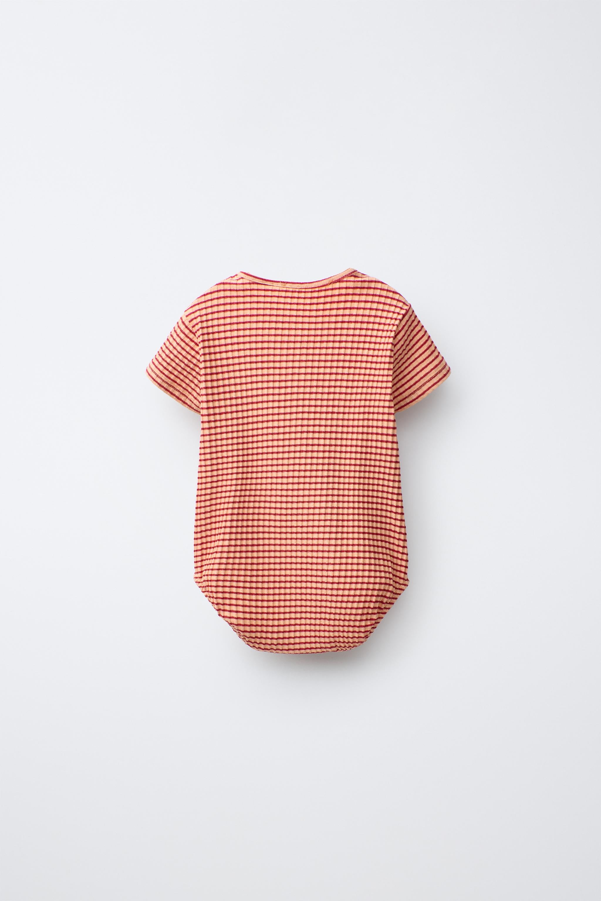 STRIPED PALM PATCH BODYSUIT MODAL BLEND