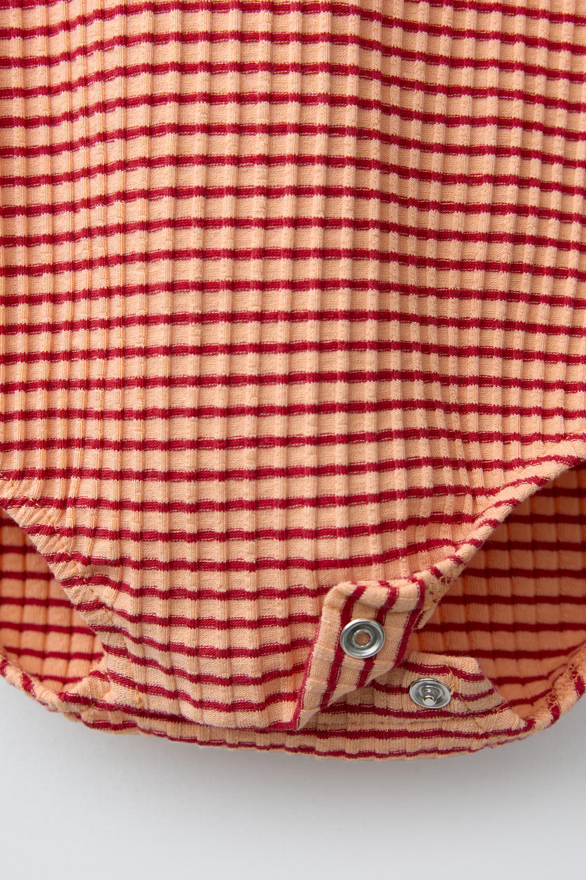 STRIPED PALM PATCH BODYSUIT MODAL BLEND