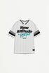 Striped sports T-shirt - WHITE / 11-12 years