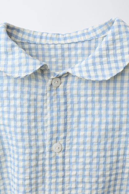GINGHAM CHECK BODYSUIT