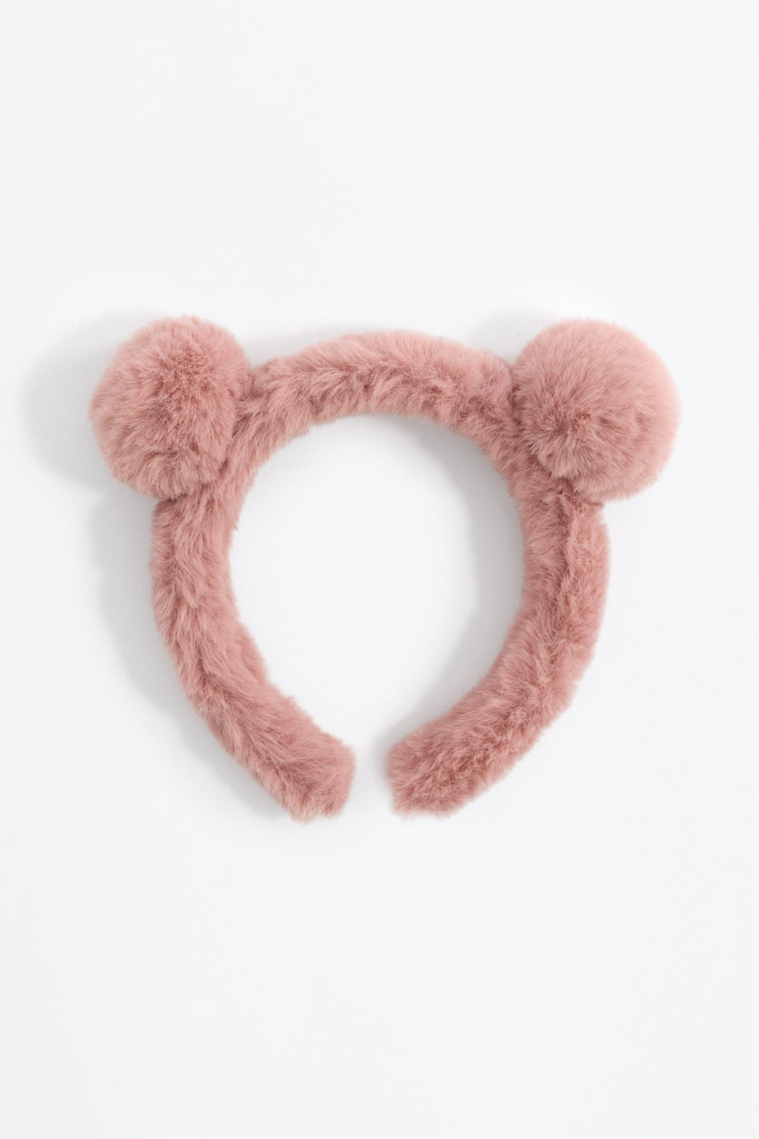 Furry pompom headband