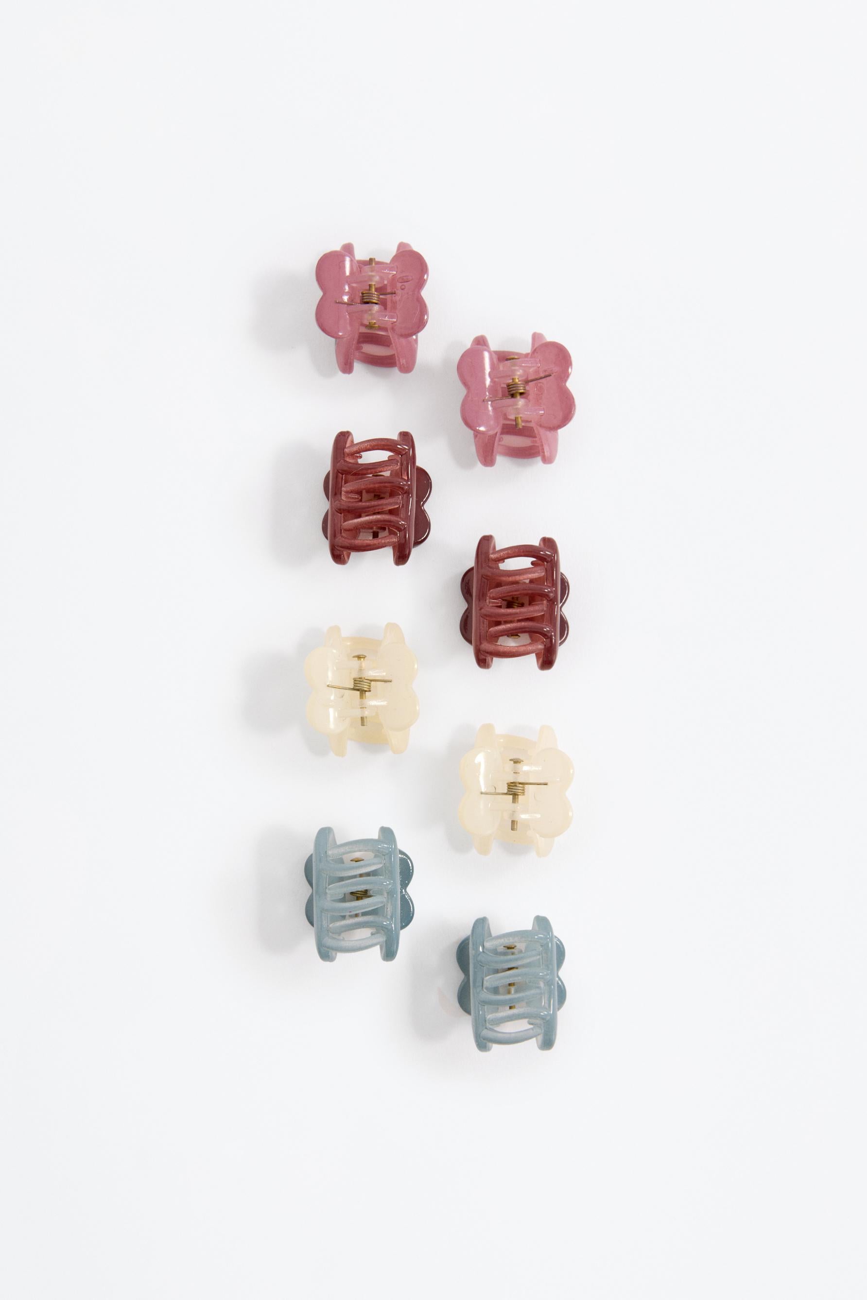 Pack of 8 small clips